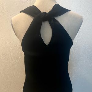 ZARA Black Riibbed Knit Sleeveless Top